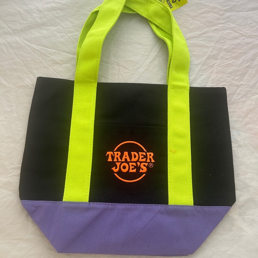 Limited Edition Halloween Trader Joe's MINI Canvas Tote Bags Set of 4 Colors - Picture 4 of 14